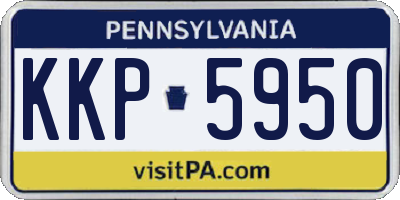 PA license plate KKP5950