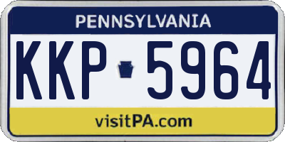 PA license plate KKP5964