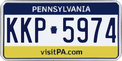 PA license plate KKP5974