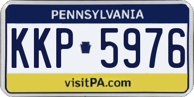 PA license plate KKP5976