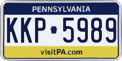 PA license plate KKP5989