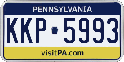 PA license plate KKP5993