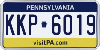 PA license plate KKP6019
