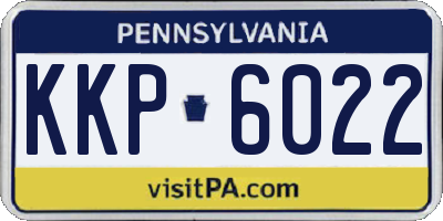 PA license plate KKP6022