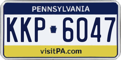 PA license plate KKP6047