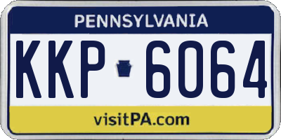 PA license plate KKP6064