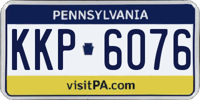 PA license plate KKP6076