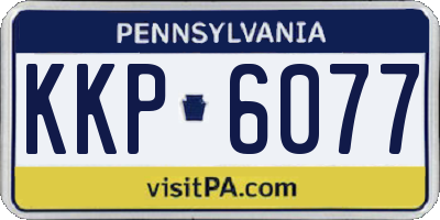 PA license plate KKP6077