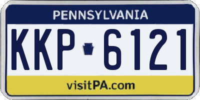 PA license plate KKP6121