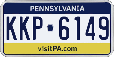 PA license plate KKP6149