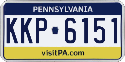 PA license plate KKP6151