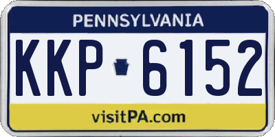 PA license plate KKP6152