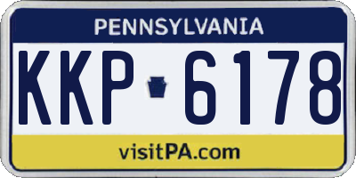 PA license plate KKP6178