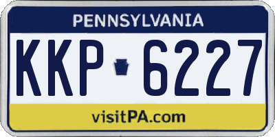 PA license plate KKP6227