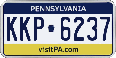 PA license plate KKP6237
