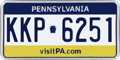 PA license plate KKP6251