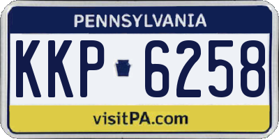 PA license plate KKP6258