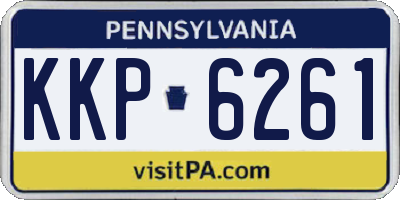PA license plate KKP6261