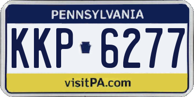 PA license plate KKP6277