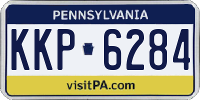 PA license plate KKP6284