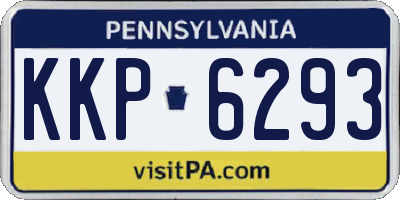 PA license plate KKP6293