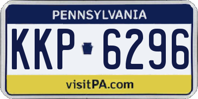 PA license plate KKP6296