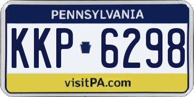 PA license plate KKP6298
