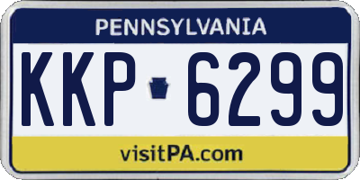 PA license plate KKP6299