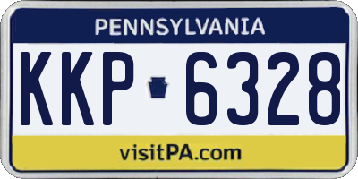PA license plate KKP6328