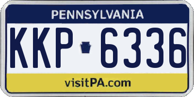 PA license plate KKP6336