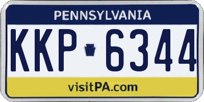 PA license plate KKP6344