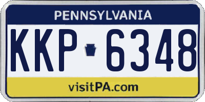 PA license plate KKP6348