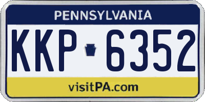 PA license plate KKP6352
