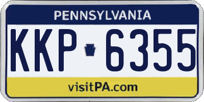 PA license plate KKP6355