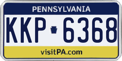 PA license plate KKP6368