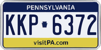 PA license plate KKP6372