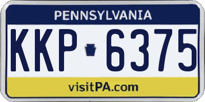 PA license plate KKP6375
