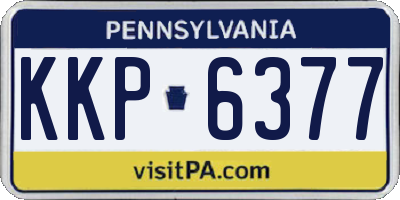 PA license plate KKP6377