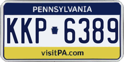 PA license plate KKP6389