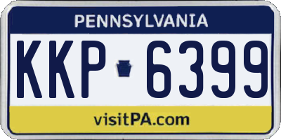 PA license plate KKP6399