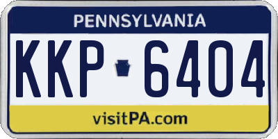 PA license plate KKP6404