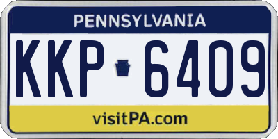 PA license plate KKP6409