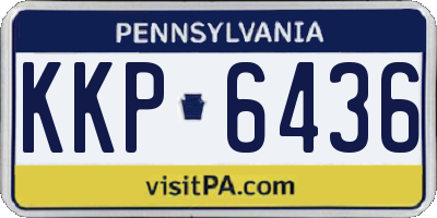 PA license plate KKP6436