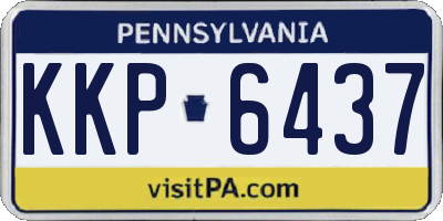 PA license plate KKP6437