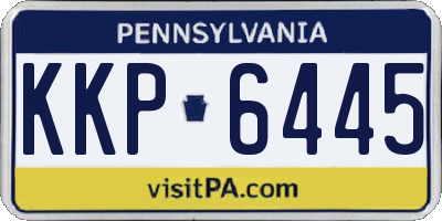 PA license plate KKP6445