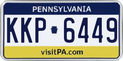 PA license plate KKP6449