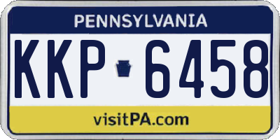 PA license plate KKP6458