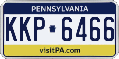 PA license plate KKP6466