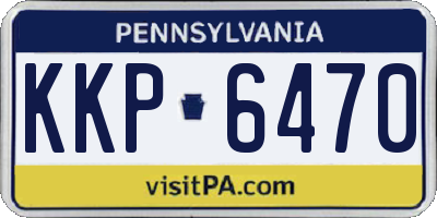 PA license plate KKP6470