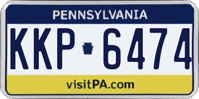 PA license plate KKP6474